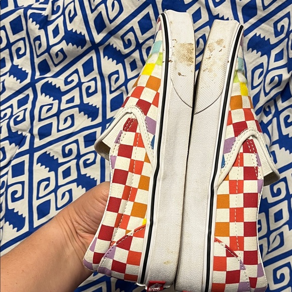 Vans Multicolor Checkered Slip-On Sneakers - Picture 6 of 9